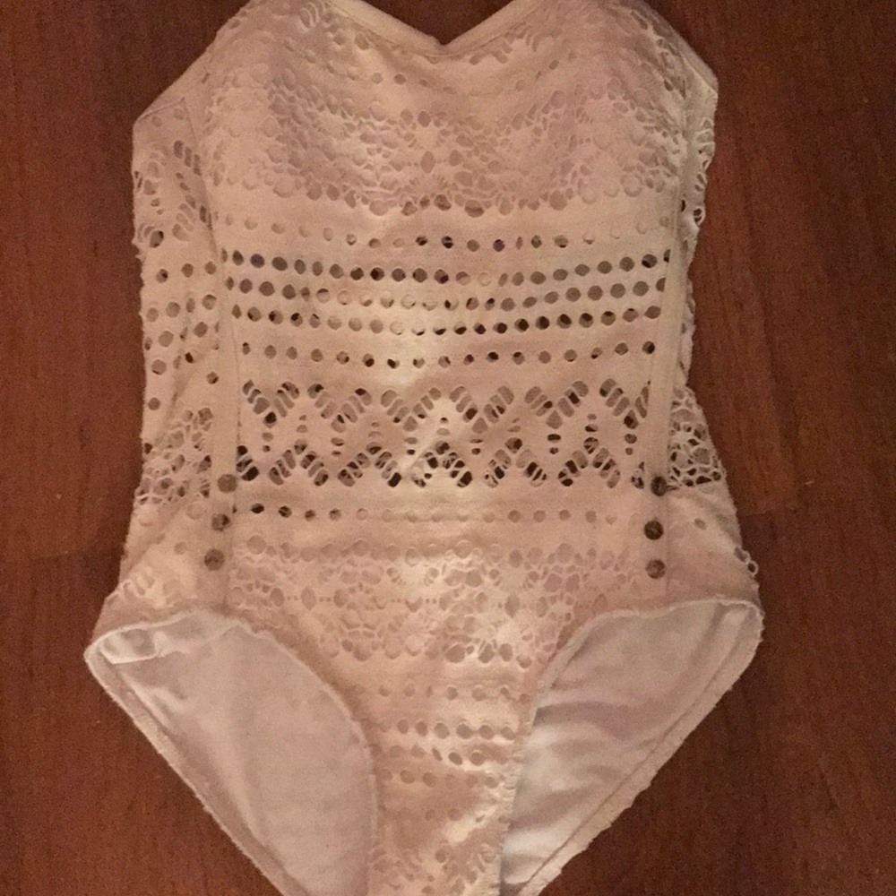 White One Piece Swimsuit